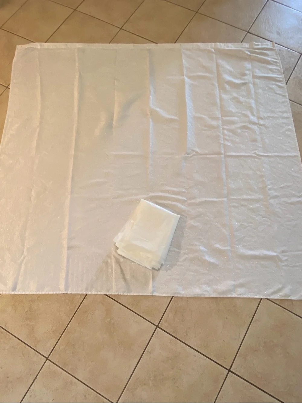 White Square Bedding or Throw